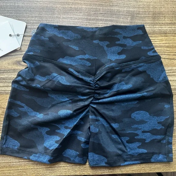 Bombshell Sportswear Blue/Black Fit Camo Shorts - Picture 6 of 7